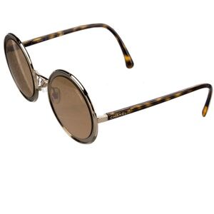 CHANEL Round Mirrored Sunglasses